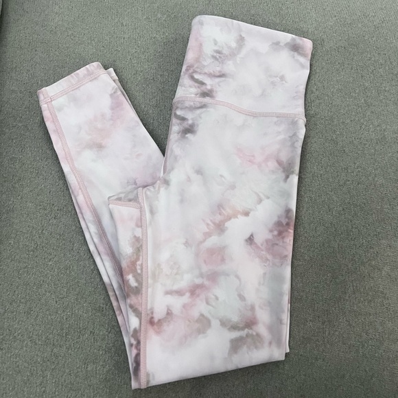 Athleta Elation Snow Dye 7/8 Tight Rosario Pink Leggings - Picture 3 of 7